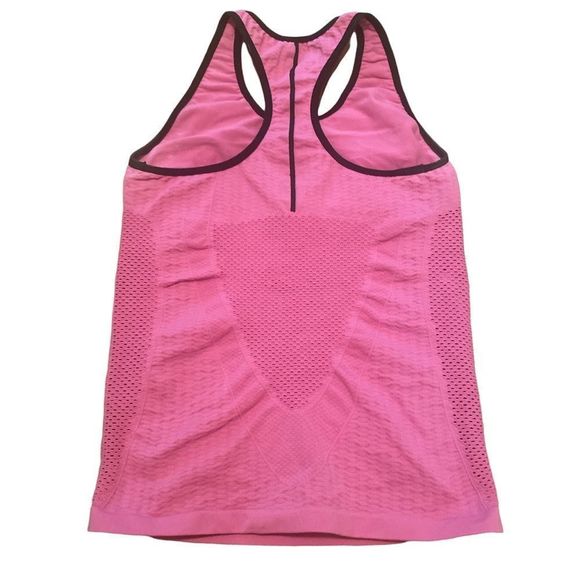 Nike Dri Fit Pink And Black Racerback Workout Top Size M/L - Picture 4 of 5